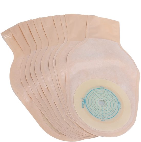 Allecto - Colostomy Bag - Wegwerptassen voor Colostomie - 10 Stuks - Comfortabel en Hygiënisch - Ideaal voor Reizen - Geschikt voor Alle Gebruiker van Merkloos