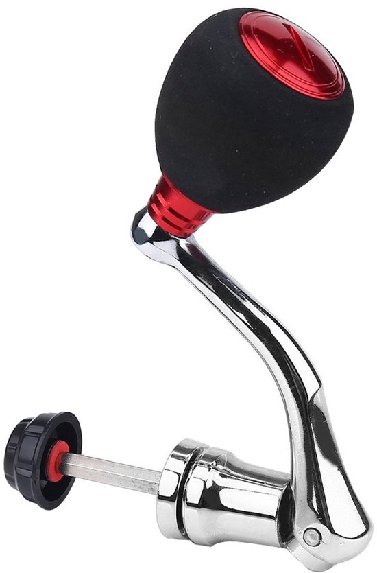 Allecto - Deukio barbell bar - Vervangingshandvat - Medium en Grande - Rood - Perfect voor spinning reels - Geschikt voor Abu Garcia en Daiwa - 13.... van Merkloos