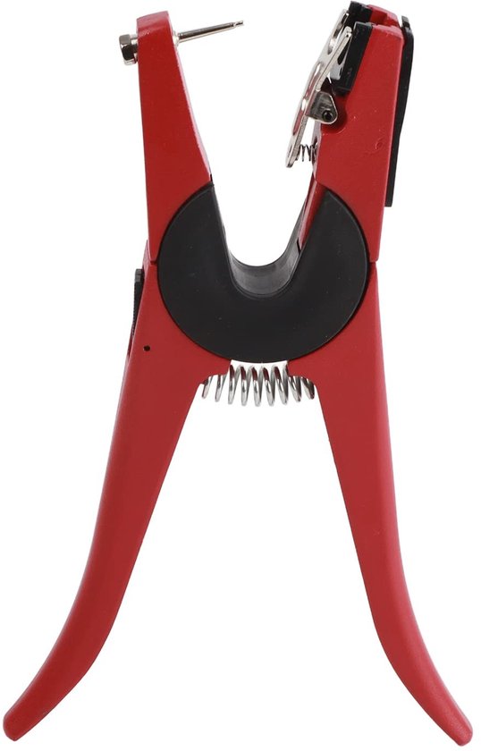 Allecto - - Durable Ear Tag Pliers - Varkens en Runderen - Ergonomische Grip - Rood - Voor Boerderij Dieren - Inclusief Reserve Pin - Geschikt voor S. van Merkloos