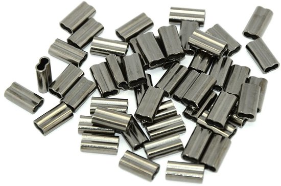Allecto - Fishing Clamp Sleeves - Koper Crimp Ringen - Betrouwbaar en gebruiksvriendelijk - 1.2mm - Voor vislijnen - 200 stuks - Geschikt voor crim...