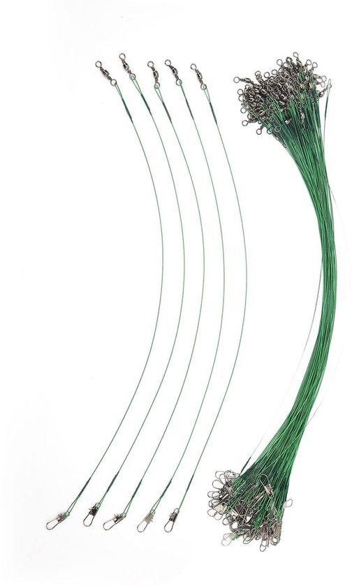 Allecto - Fishing Rigs - 100 Stuks Rigs - Langdurige Corrosiebescherming - 30cm - Duurzaam Staal - Geschikt voor Sportvissers - Compact en Draagbaar