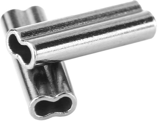 Allecto - Fishing Sleeves - Copper Tube Connectors - Perfect voor het bevestigen van vislijnen - 100 stuks - Diverse maten - Ideaal voor vissers