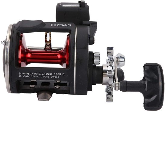 Allecto - Fishing Trolling Reel - Met Lijnmeter - Perfect voor Zoutwater en IJsvisserij - Geschikt voor Visserij - Duurzaam en Betrouwbaar - Hoogwa.. van Merkloos