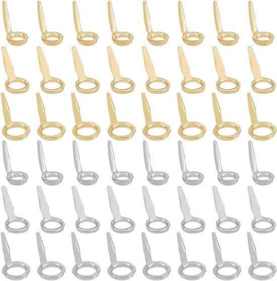 Allecto- Hengel Gids Kit - Rvs - Platina Gouden Ring - Reparatie - Vissen Accessoire - Geschikt voor Hengel - 48Pcs 3 Maten Hengel Gids Kit Rvs Hengel Gidsen Hengel Oogvervanging Platina Gouden Ring Cirkel Pole Reparatie Vissen Accessoire. van Merkloos