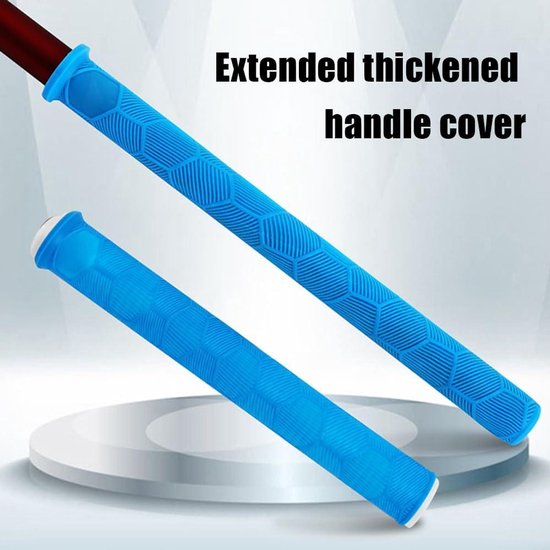 Allecto - Hengel handvat mouw - Anti-slip - Siliconen - Hoes - Verbeterde grip - Beschermt - Geschikt voor 13mm-37mm visstokken - Zwart - Allecto. van Merkloos