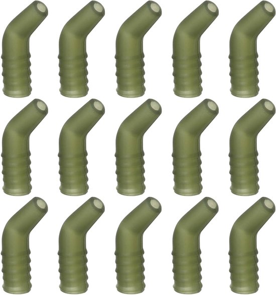 Allecto- Karper Visserij Rigs - Haak Kickers - Rig Aligners - Natuurlijke Groen - Terminal Visgerei - Flexi Rubber - Geschikt voor Vissen - 30 stuks - Ronnie Rig - Groen . van Merkloos