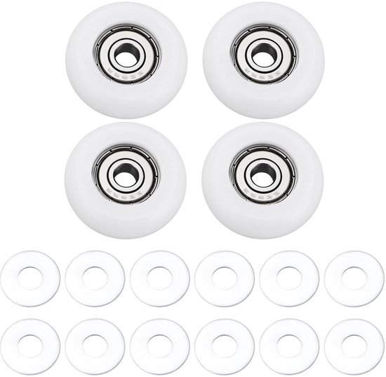 Allecto - Kogellager 626Z - Wielen met Spacers - Gym Apparatuur - Total Gym - Machinaal bewerkt - Compatibel met Total Gym Wielen/Rollen 2000 3000 3000 XL. van Merkloos