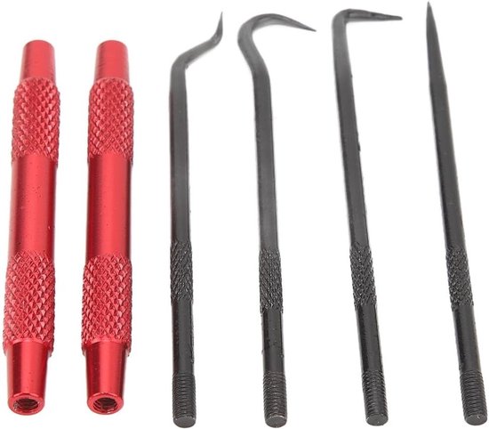 Allecto - O-Ring Seal Puller - Carbon Steel Gereedschap - Duurzaam en Efficiënt - Geschikt voor Auto's - Pick and Hook Kits - Handig in Gebruik - U... van Merkloos