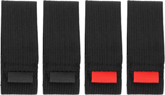 Allecto Plus - 4-Pack Elastische Hengel Molen Bescherming Straps Met Rollen - Beschermende Accessoires tegen Slijtage van Merkloos