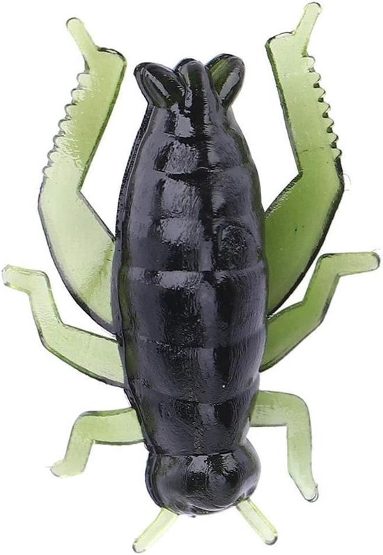 Allecto plus - 50 Stuks Groen Zacht Plastic Visaas Nep Kunstaas Krekel voor Effectieve Visreizen met haakjes van Allecto