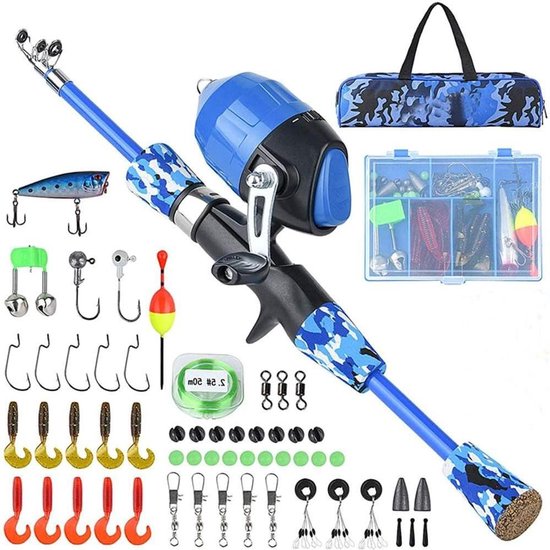 Allecto Plus - Complete Hengelset voor Kinderen met Hengel, Vismolen en Accessoires - Geschikt voor Jongens en Meisjes