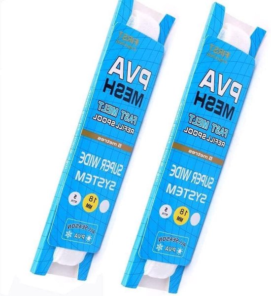 Allecto plus - Navulverpakking in water oplosbaar PVA-net, 5 meter lang, voor speciaal aas, vissen van Allecto Plus