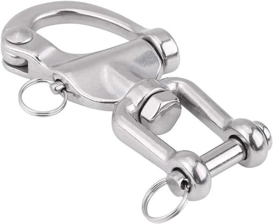 Allecto Plus - Swivel Snap Shackle van 316 roestvrij staal voor zeilboot spinnaker - In 3 maten verkrijgbaar (128mm) van Allecto Plus