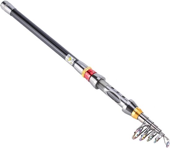 Allecto plus - Telescopische hengel van koolstofvezel voor forelvissen in zoet en zout water - Ideaal voor op reis van Merkloos