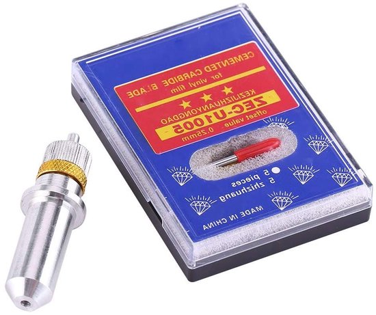 Allecto plus - Tungsten Staal Snijplotter Lemmetten 30, 45, 60 graden met Houder van Allecto