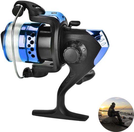 Allecto - Spinning Fishing Reel - Vismolen - Maximaal 3 catties - Blauw - Zoutwater en zoetwater aas - Geschikt voor vissers - Model 200 van Merkloos