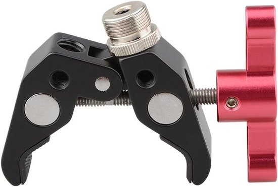 Allecto - Super Clamp Crab Pliers Clip - Sterke Grip - Rood Handvat - Converteerschroef - Bevestigingsklem - Geschikt voor Camera Accessoires - Roo... van Merkloos