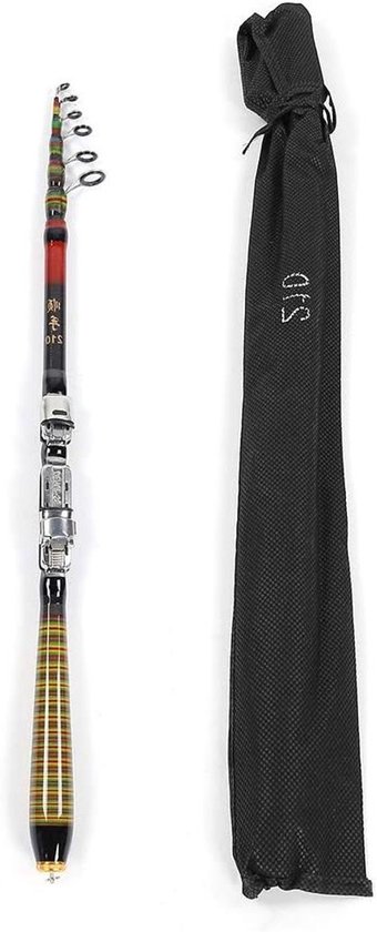Allecto - Telescopische Hengel - Vissen Accessoires - Draagbaar - Zee - Spinning - Carbon - Sea Rod - Hand - Geschikt voor Alle Niveaus - Groen/Blauw - Telescopische Hengel 210CM van Merkloos