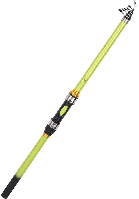 Allecto - Telescopische Korte Hengel - Mini Portable - Ultra Licht - Zeewater Hengel - Vliegvissen - Ideaal voor Zeefishing en Baitfishing