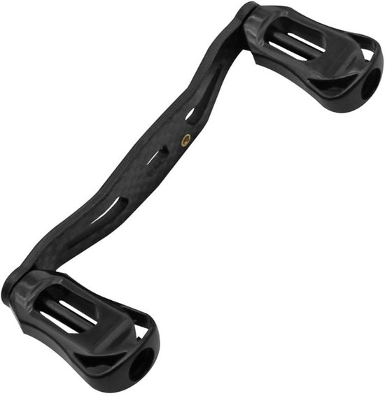Allecto - Vervangende Molenhandgreep - Carbon Fiber - Dubbele Rocker Arm - Baitcasting Reel - Onderdelen - Handvat - Vissen - Zwart - Arm-model van Merkloos