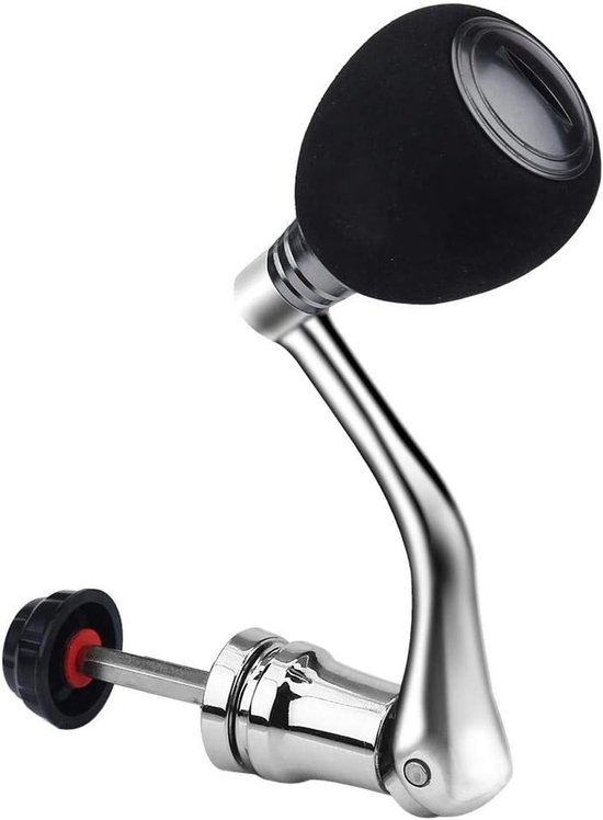 Allecto - Vervangende molenhendel - Metaal - Duurzaam ontwerp - Geschikt voor spinning reels - Handgreep voor vissen - Zilver - Rocker arm grip - I... van Merkloos