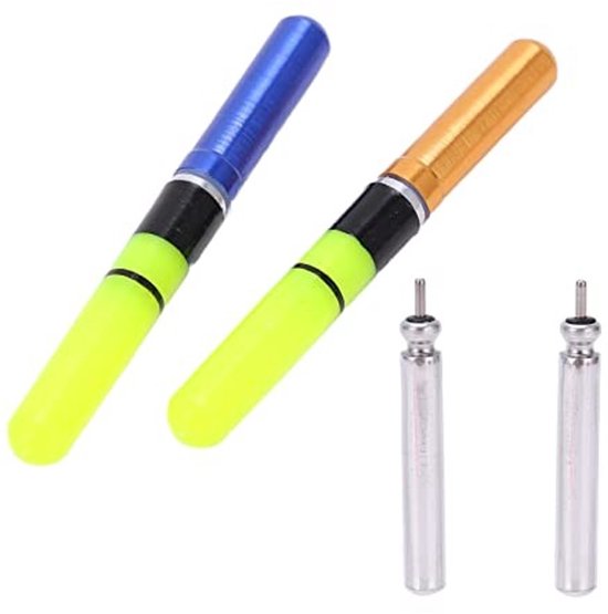 Allecto - Visdobbers - Nachtvissen - LED - CR322 - Elektronisch - Makkelijk te herkennen - Nachtlicht - Geschikt voor vissen - Lichtgevend - 2 stuks van Merkloos