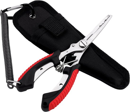 Allecto- Visgereedschap - Accessoires - RVS - Multifunctioneel - Punttang - voor Vissen - Blauw - Vistang, Metalen Zoutwatervistang Haakverwijderaar - Cadeaus voor Vissers van Merkloos