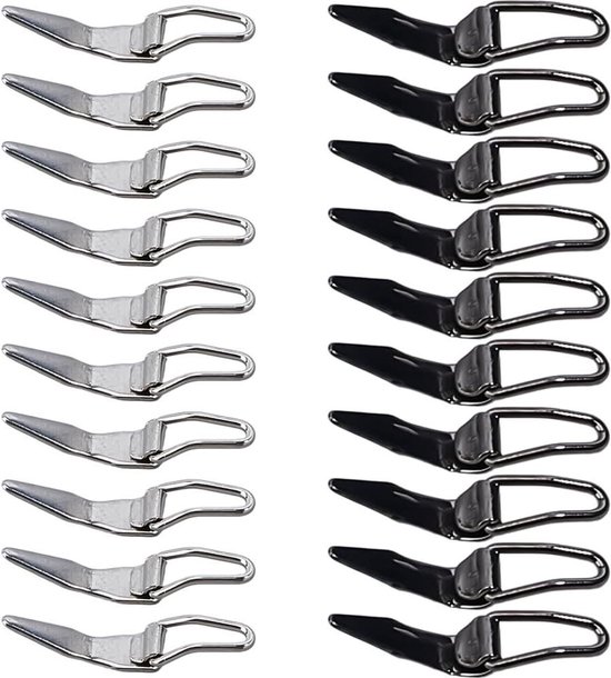 Allecto - Vishaak Keeper - Rvs - Visgerei - Vishaak - Aas Opknoping Tool - Hengelsport - Geschikt voor Haken - DIY - Accessoires - 20 stuks - 2 Maten - Roestvrij Staal van Merkloos