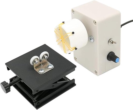 Allecto- Vishengel wikkelmachine - Elektrische - Draagbaar - DIY - Verstelbaar - Geschikt voor alle vishengels - Blauw en zwart - Vishengel wikkelmotor - Droogstation - DIY vishengelgereedschap. van Merkloos