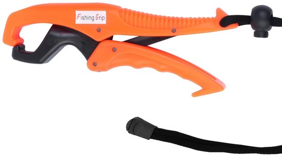 Allecto - Visknijptang - Vissen - Drijvend - Grip - ABS - Lip - Pliers - Klem - Verstelbaar - Touw - Geschikt voor Vissen - Zwart - Namvo van Merkloos