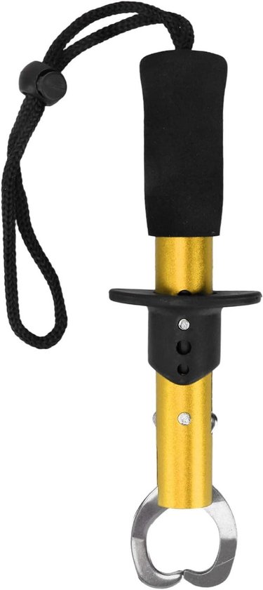Allecto- Vislip gripper - Vissen tool - Roestvrij staal - Vis grip houder - Met polsband - Vistuig accessoires - Geschikt voor vissen - Zilverkleurig RVS Vislip Gripper, Vis Grip Houder Vissen Tool Met Polsband Vistuig Accessoires. van Merkloos