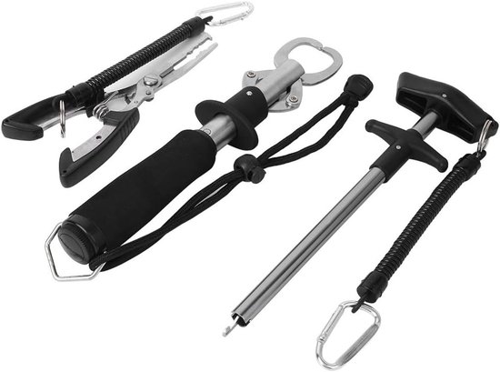 Allecto - Vissersgereedschap Set - Roestvrij Staal - Sterke Tang - Voor Zeevissen - Haakverwijdering - Geschikt voor Bootvissen - Zilver van Merkloos