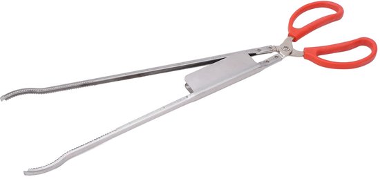 Allecto - Vistentang - Krabtang - Warmtebestendig - Lang - Vissen - Mond - Buigend - Geschikt voor Buitengebruik - Oranje van Merkloos