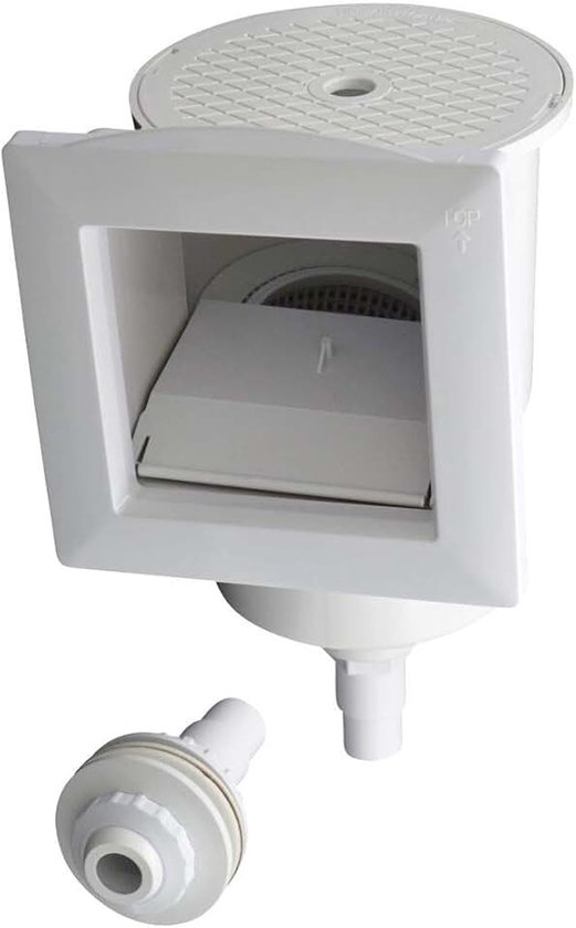 Altone Skimmer voor zwembaden met stalen wand, inclusief inloopzuigmond en slangaansluiting