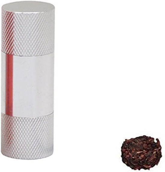 Aluminium Pollen Press voor Kruidenslijpen, Handpers, Compacte 6 x 2 cm, Stijlvol Design en Efficiënte Compressie