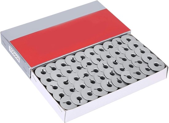 Aluminium spoelen voor industriële naaimachines - 100 stuks, perfect voor naaiwerk en hobbyprojecten