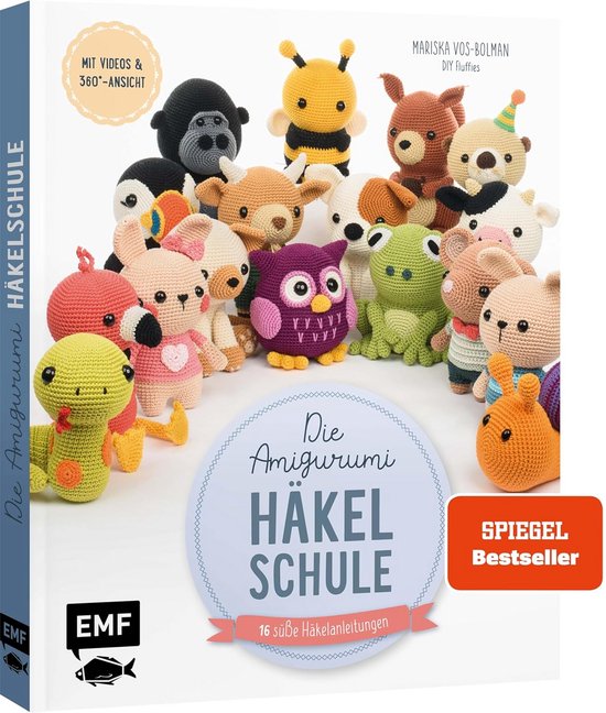 Amigurumi Haakboek voor Beginners: Complete Handleiding met 16 Dieren Patronen en Stap-voor-Stap Foto's van Merkloos