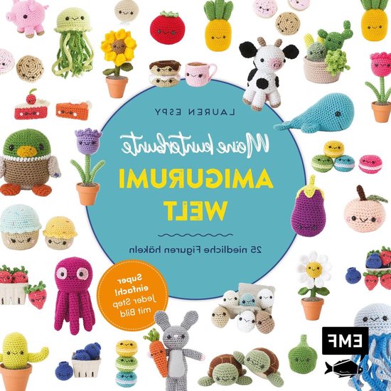 Amigurumi Haakpatronen - Haken Figuren Boek - Huis Decoratie - 25 Diverse Figuren - 20.6 x 20.8 cm - Kleurrijk van Merkloos