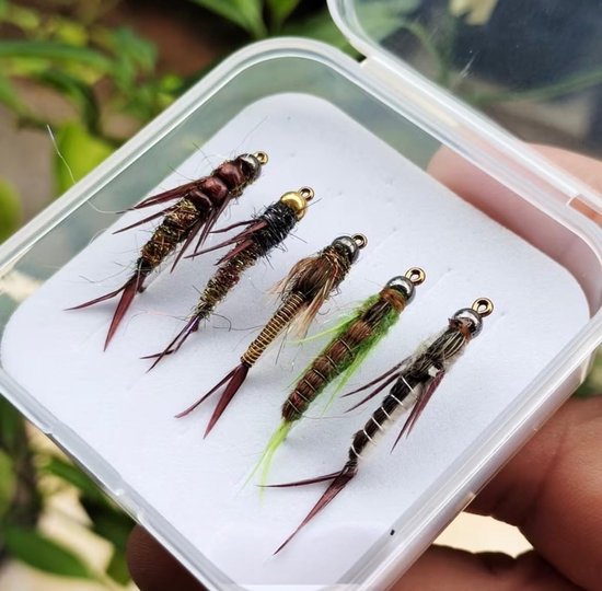 AMZfishing® Messeneuheit 2025-5 Pieces Stone Flies Nymphs - Fly Fishing Trout - Fly Trout - Fly Fishing Ash - ShopVlot