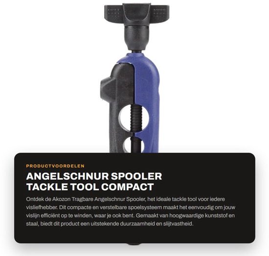 Angelschnur Spooler - Verstelbaar - Lichtgewicht - Duurzaam - Handig Tackle Tool - Slijtvast Kunststof en Staal - Lijnspoeler