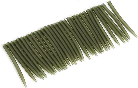 Anti Rigs Sleeve voor Vissen - 30 Stuks Donkergroen - Visaccessoires, Onderlijn Bescherming, Vissport Essentials van Merkloos