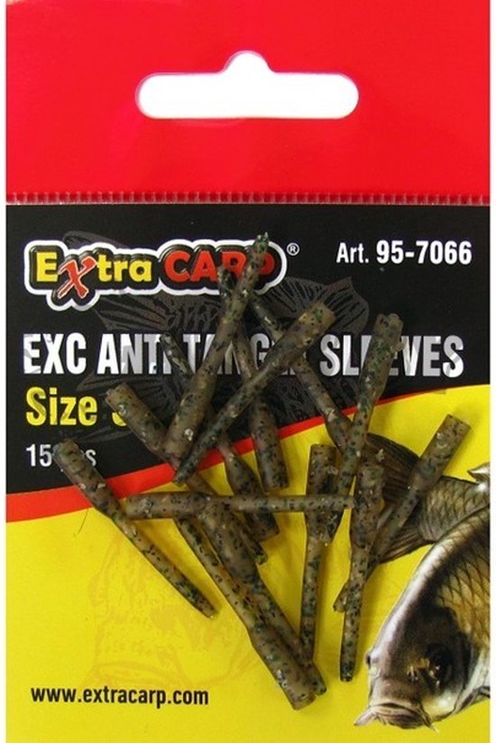Anti Tangle Sleeves 'Small' - 15 stuks - 30mm - Camo - Karper onderlijn - Rigmateriaal Karpervissen - Onderlijnmateriaal van Merkloos