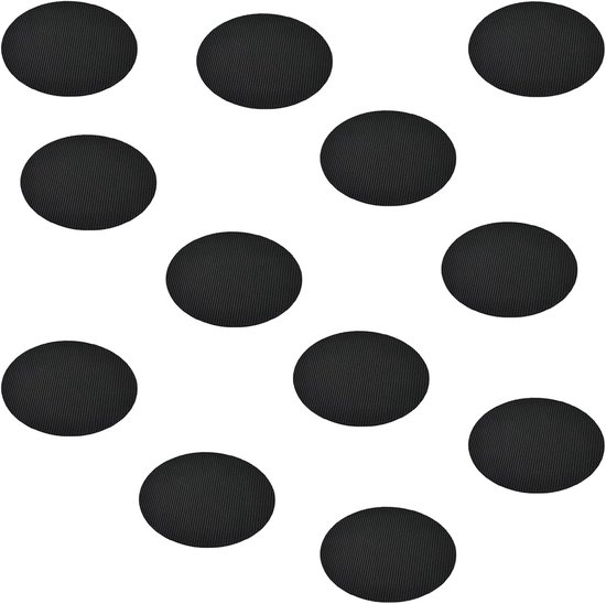 Antislipstickers voor douche, badkamer, zwart, zelfklevend, voor badkuip en vloer in de badkamer (rond), PEVA-materiaal, 20 stuks