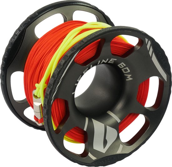 Apeks Lifeline Spool - 60m - Aluminium van Merkloos