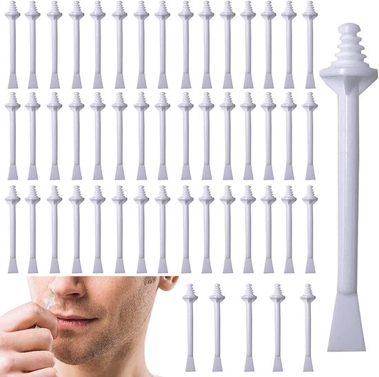Applicators, waxsticks, neushaarstrips, neuswaxsticks voor neusreiniging en neushaarverwijdering, verkrijgbaar voor mannen en vrouwen, 50 stuks