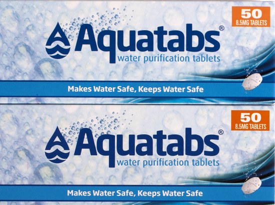 Aquatabs - Waterzuiveringstabletten - 2X50 stuks van Aquatabs