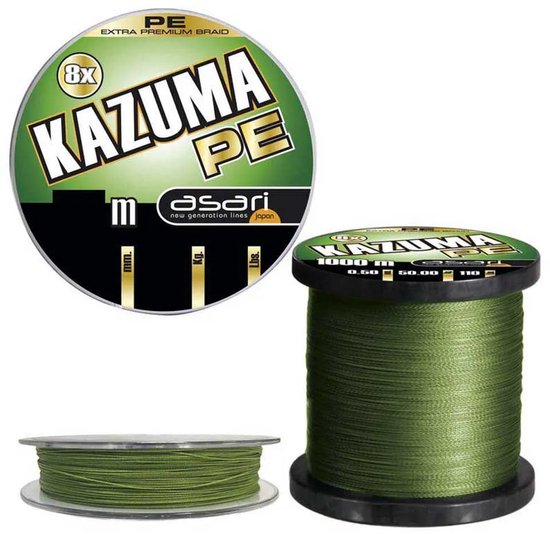 Asari Kazuma 8x Gevlochten Vislijn 150 M Groen 0.08 mm