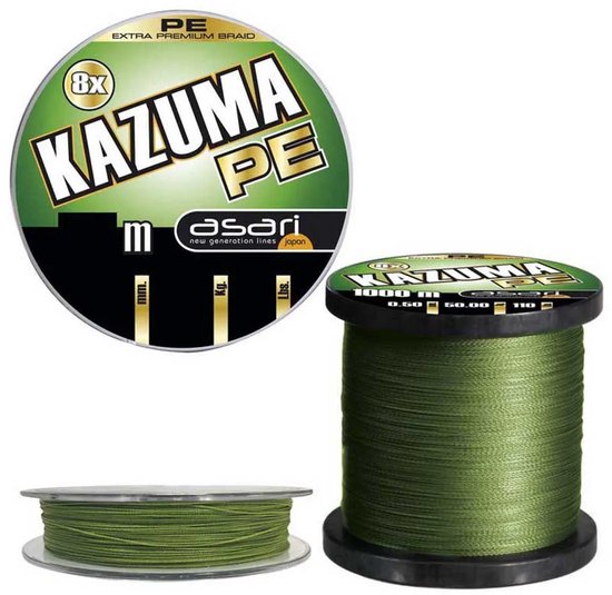 Asari Kazuma 8x Gevlochten Vislijn 300 M Groen 0.120 mm