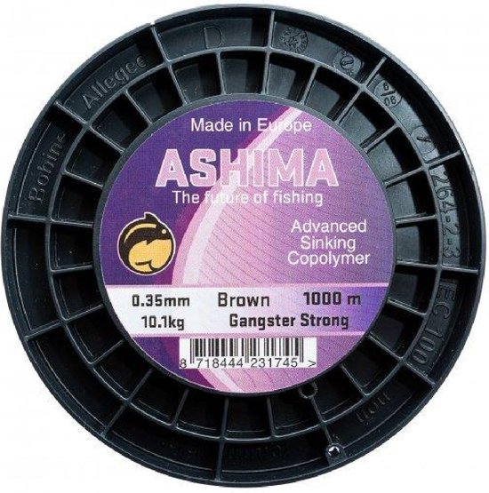 Ashima Gangster Strong Sinking - 1000m 0.40mm / 11.5kg Brown van Ashima