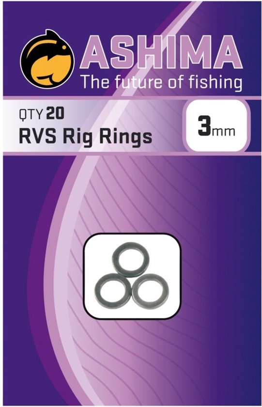 Ashima RVS Rig Rings (20 pcs) - Maat : 3mm van ASH